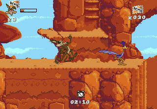 Скриншот игры Desert Demolition Starring Road Runner and Wile E. Coyote